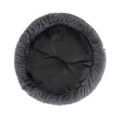 Round Plush Pet Bed for Dogs & Cats,Fluffy Soft Warm Calming Dog Bed Sleeping Kennel Nest,20 X 20 X 8"