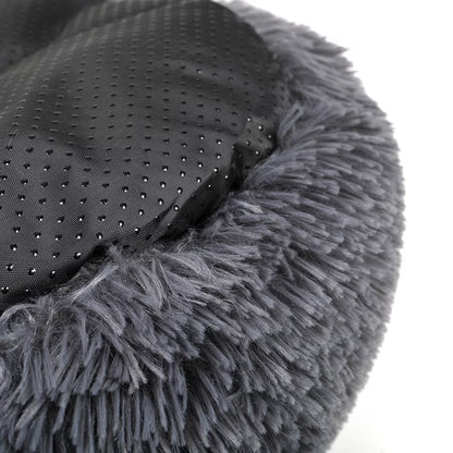 Round Plush Pet Bed for Dogs & Cats,Fluffy Soft Warm Calming Dog Bed Sleeping Kennel Nest,20 X 20 X 8"